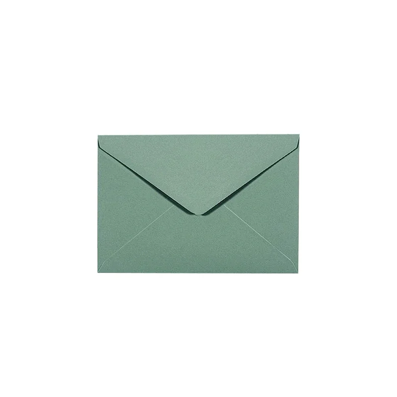 50 pz/lotto 18.4*13.3 cm Busta Verde Piccole Affari Forniture 120g Inviti di Carta Cartoline Lettere di Cancelleria di Nozze