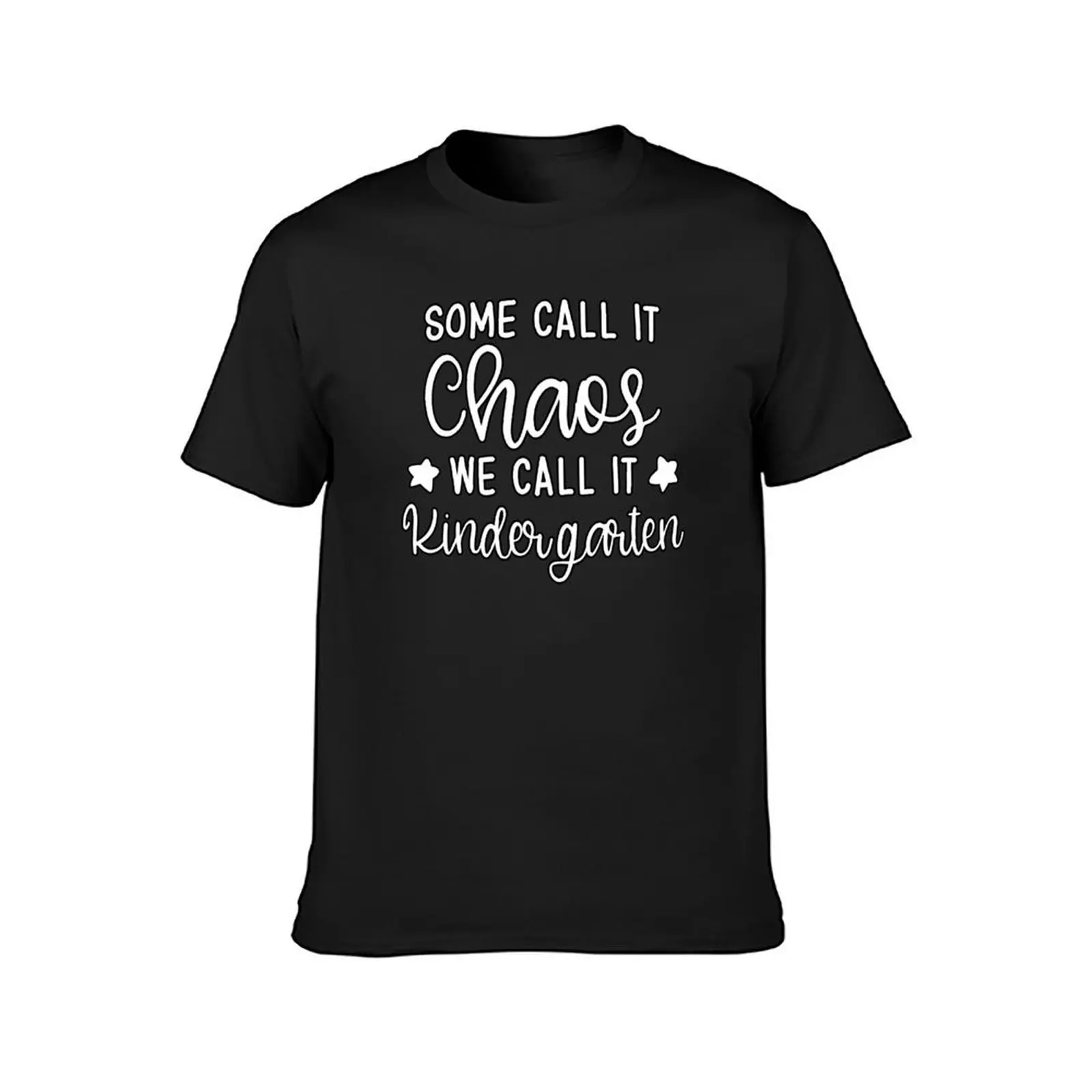 some call it chaos we call it kindergarten T-Shirt korean fashion summer tops blanks tees mens graphic t-shirts hip hop