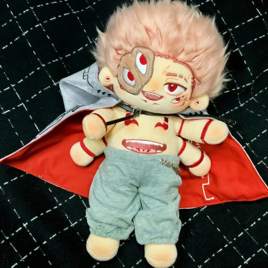 25cm Anime Jujutsu Kaisen Figure Ryomen Sukuna Plush Toy Cute Cotton Doll Stuffed Doll Kawaii Cartoon Decor Ornaments Toy Gift