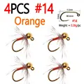 4pcs Orange Sz 14