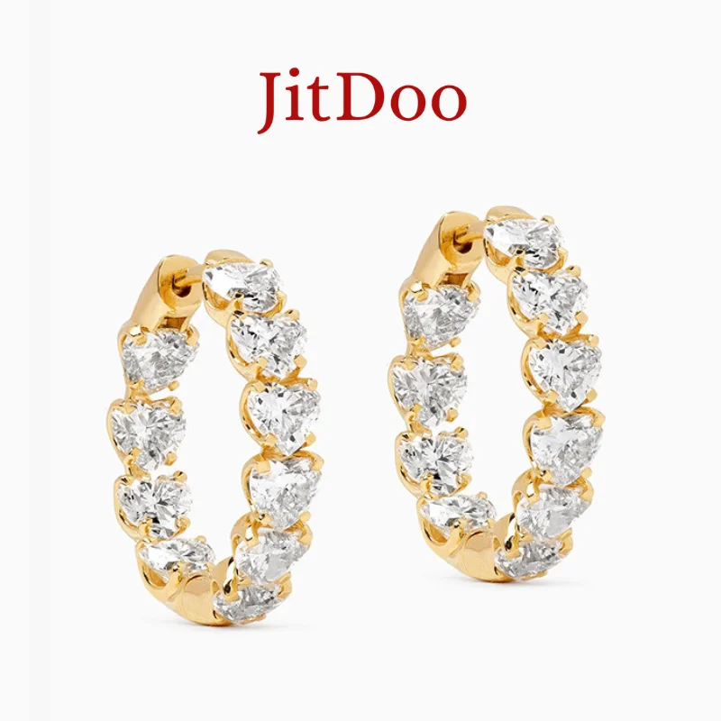 

JitDoo S925 Silver Zircon Earrings 14K 18K Gold Plated for Girls Valentines Mother's Day Birthday Gifts Lightweight