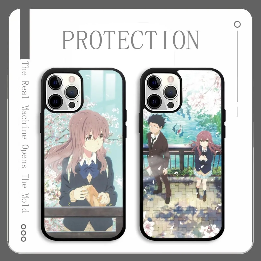 

A S-silent Voice Anime Phone Case For IPhone 16 15 14 13 12 11 Pro Xs Max Mini Plus Celulares Hard Funda
