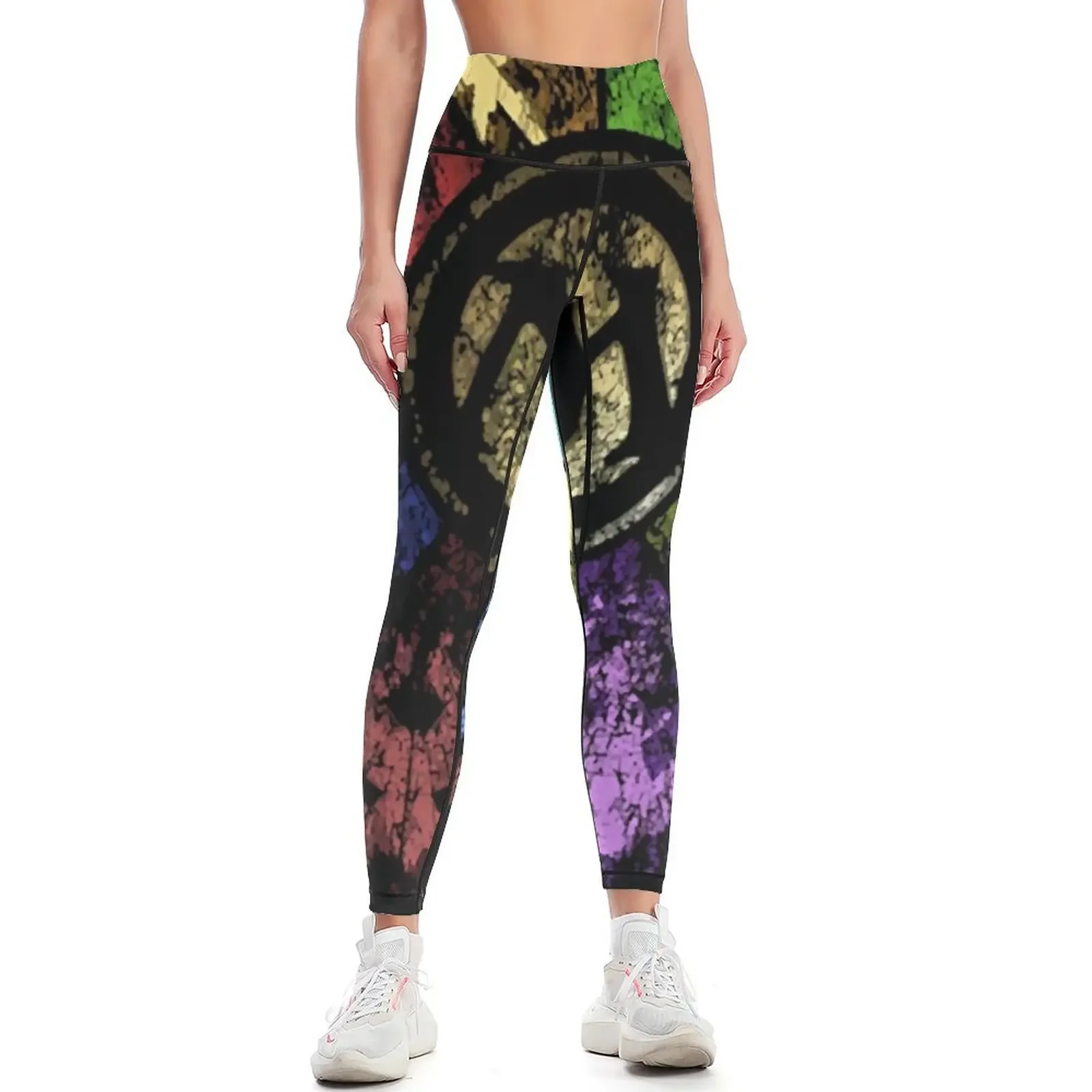 

MTG Faded Guild Wheel Leggings legings for fitness exercise clothing for sporty woman gym Fitness clothing Womens Leggings
