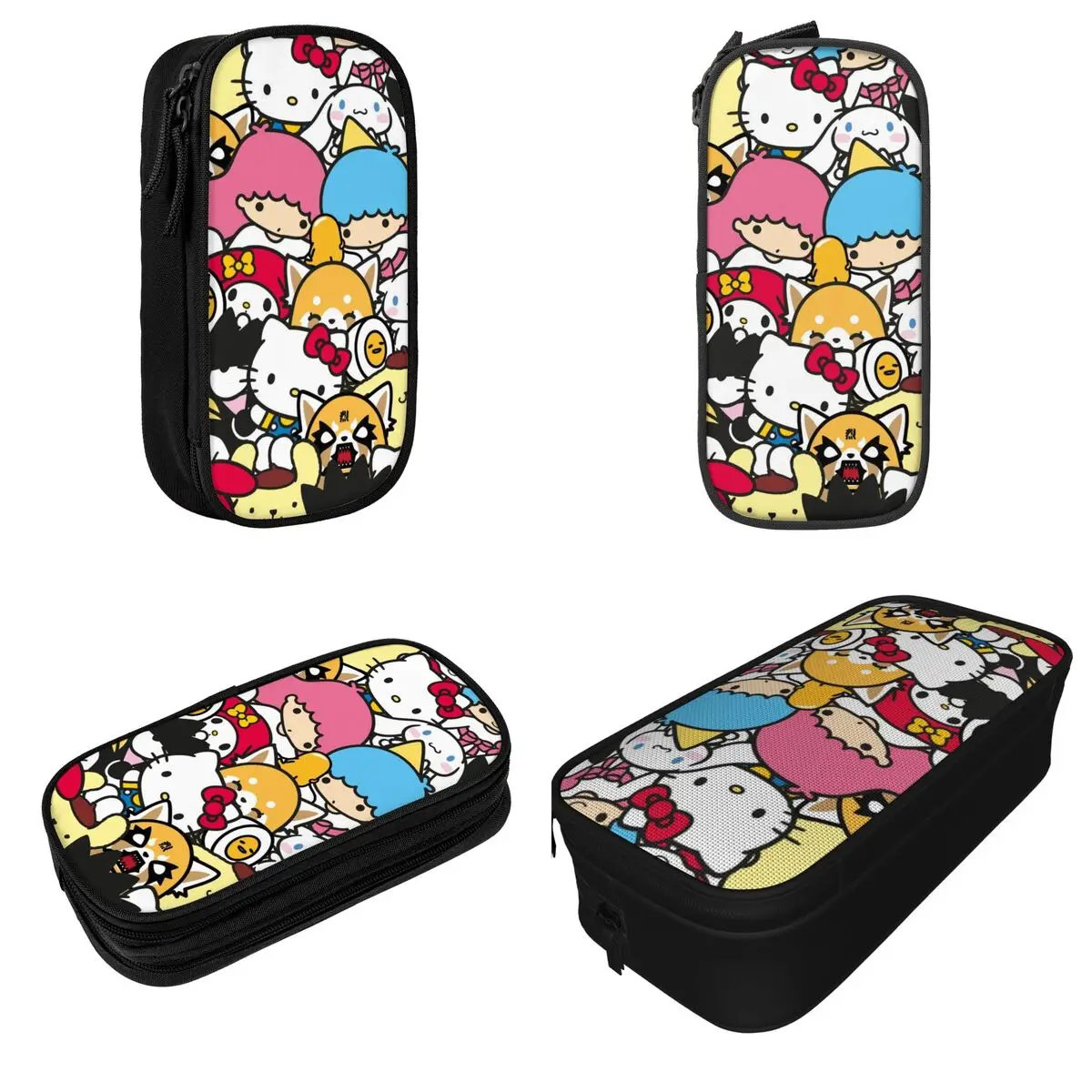 Hello Kitty Pencil Case Pen Holder Bag Kids Large Storage School Supplies Zipper Pencilcases