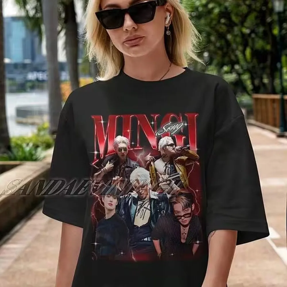 Limited Edition Mingi Vintage Bootleg Kpop T-Shirt, Retro 90s Unisex Graphic Tee, Mingi Fan Kpop Merch