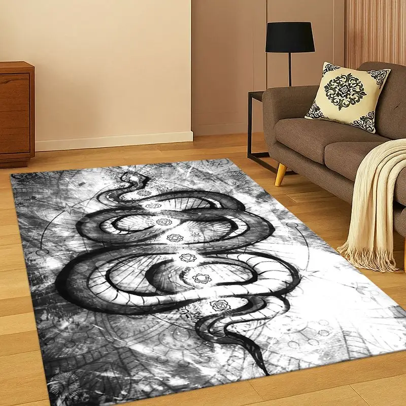 Viking WarriorSymbol Valknut Nordic Valhalla Carpet Rug for Bedroom Living Room Sofa Playroom Doormat Home Decor,kids Non-slip