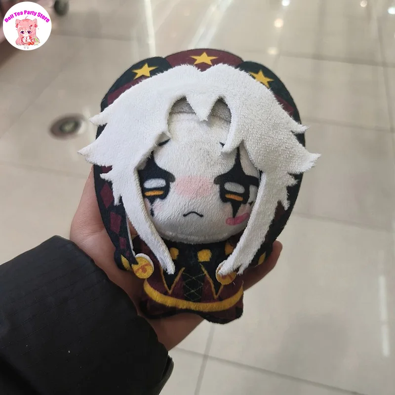 Anime Attributes Pierrot Kawaii Soft Plush Pendant Cotton Doll 10cm Cartoon Mini Toy Figures Bag Hangings Fans Christmas Gifts