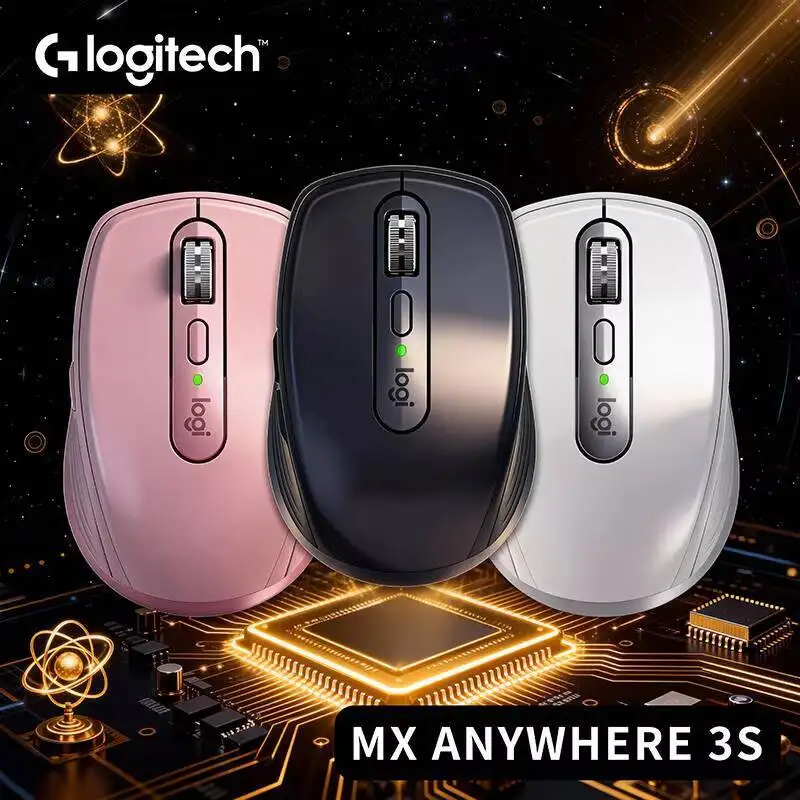 

Компактная мышь Logitech MX Anywhere 3S, эргономичный дизайн, перезаряжаемая, с быстрым прокруткой для портативных ПК Mac