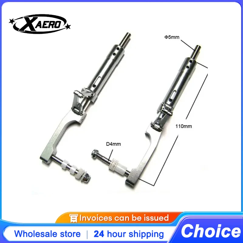 5x110mm Metal Shock Absorber for RC Airplane Landing Gear, Vibration Damping System, CNC Aluminum Alloy Shock Strut