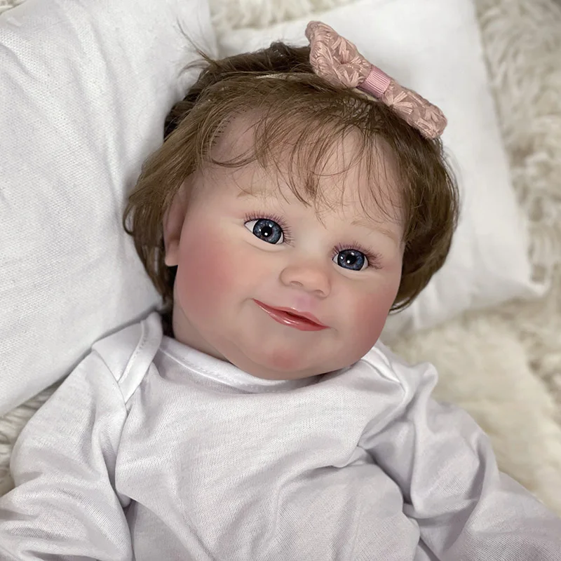 

48CM Maddie Lifelike Already Painted Doll Newborn 3D Skin Visible Veins Reborn Doll Hand Paint with Genesis High Quality Dolls