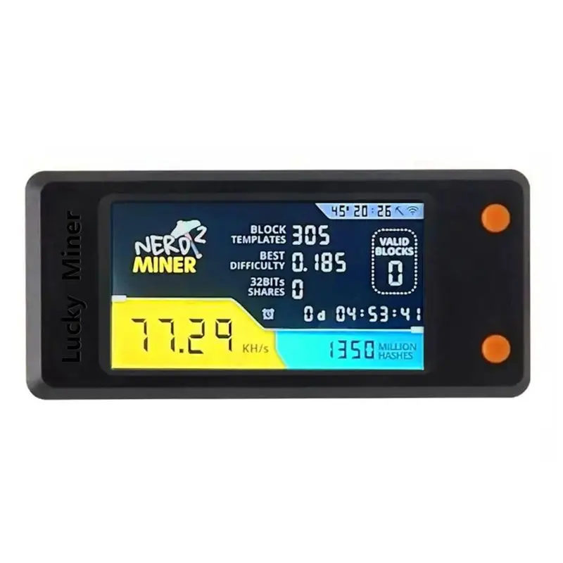 

ASMA-Nerdminer V2 78KH/S BTC Solo Lottery Miner With LCD Display Bitcoin BTC Crypto Miner ASIC Mining Miner Silent Miner