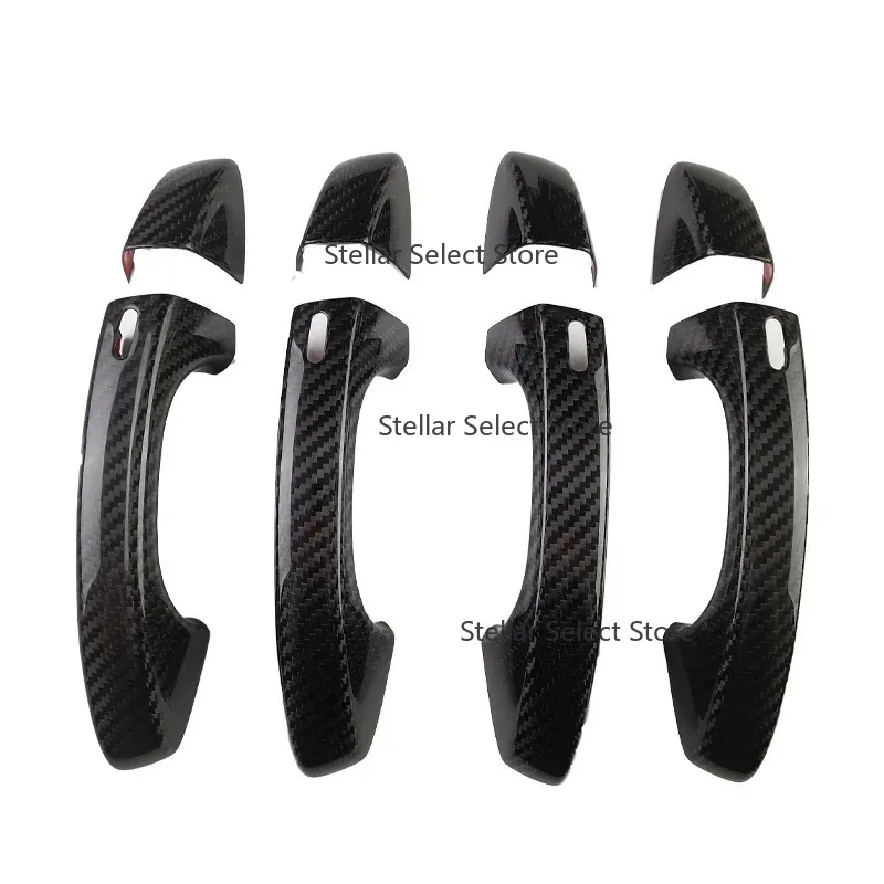 Car Exterior Accessories Door Handle Cover Carbon Fiber Touareg Carbon Fiber Auto Parts