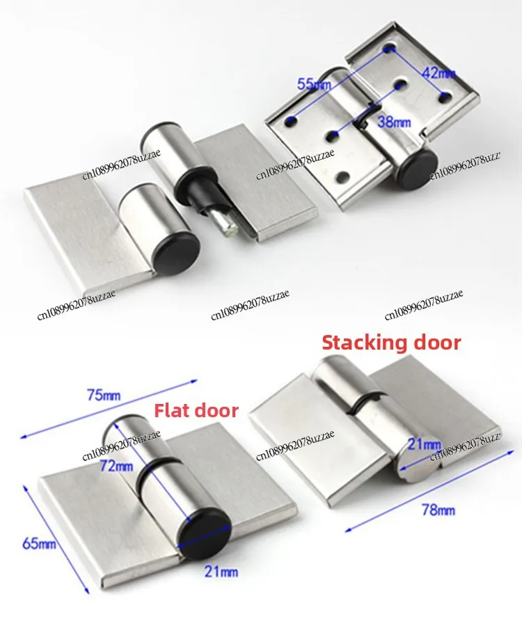 ملحقات قسم المرحاض المرحاض العام المرحاض يربك الباب رفع وتفريغ 304 مفصل من الفولاذ المقاوم للصدأ سميكة #2