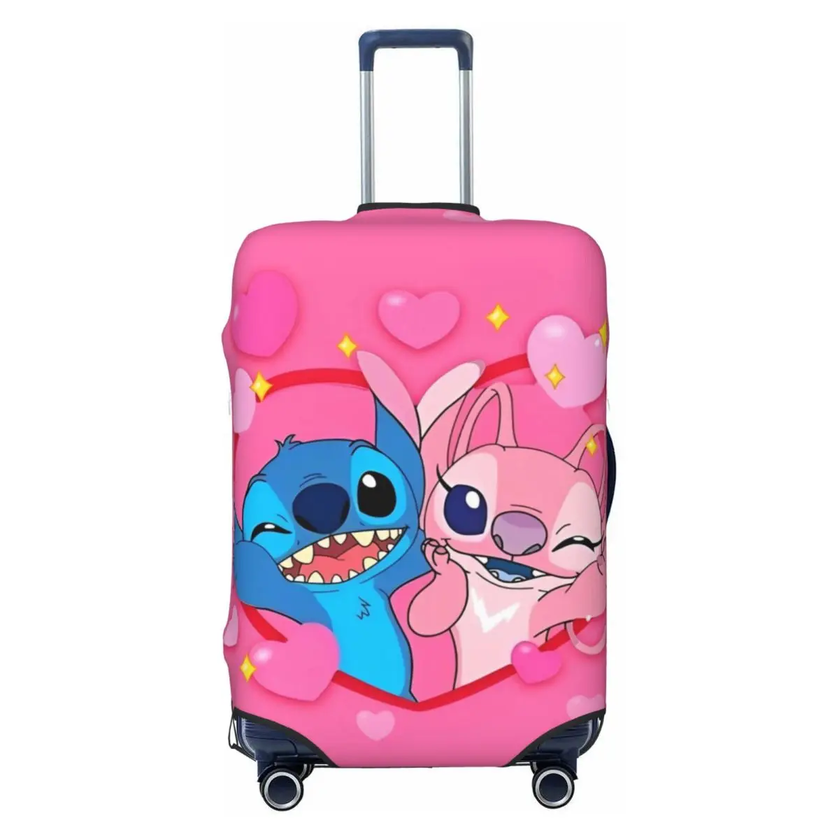 Stitch Cartoon Cute Suitcase Cover Practical Cruise Trip Protector Luggage Case Holiday