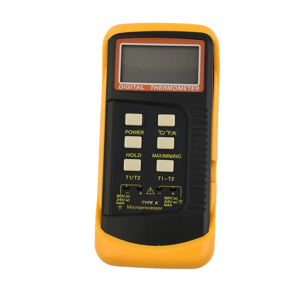

Accurate and Precise Dual Channel K Type Digital Thermocouple Thermometer 6802 II with 2 Sensors & Probe for Temperature Control