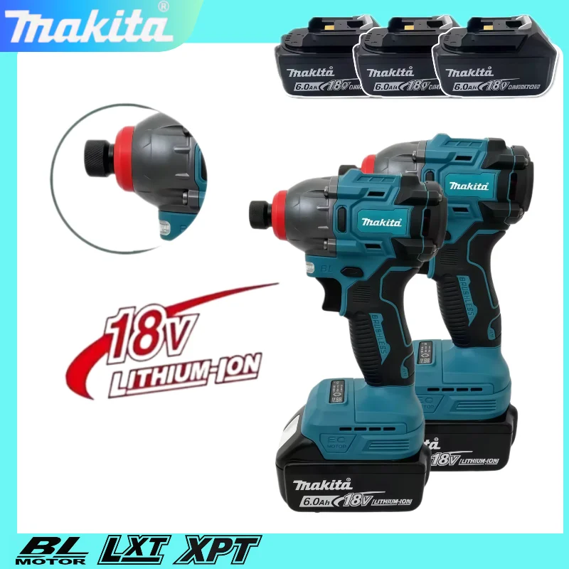 

Makita Cordless Electric Impact Driver Brushless Motor Electric Screwdriver Power Tool For Woodworking Home DIY For 18V Battery