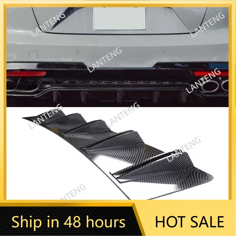 

Задний диффузор автомобиля Shark 10, бампер, разделитель крыла, спойлер для подбородка, губа для K-ia Stinger 2018-2023, защита тела, черный