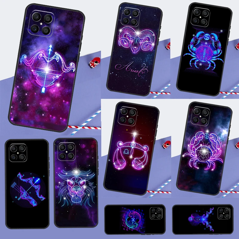 Zodiac Signs For Huawei Nova 12i 11i 8i 12s 9 10 SE Y91 Y90 Y60 Y70 Y72 Y61 P20 P30 P40 Lite P60 Pro Case