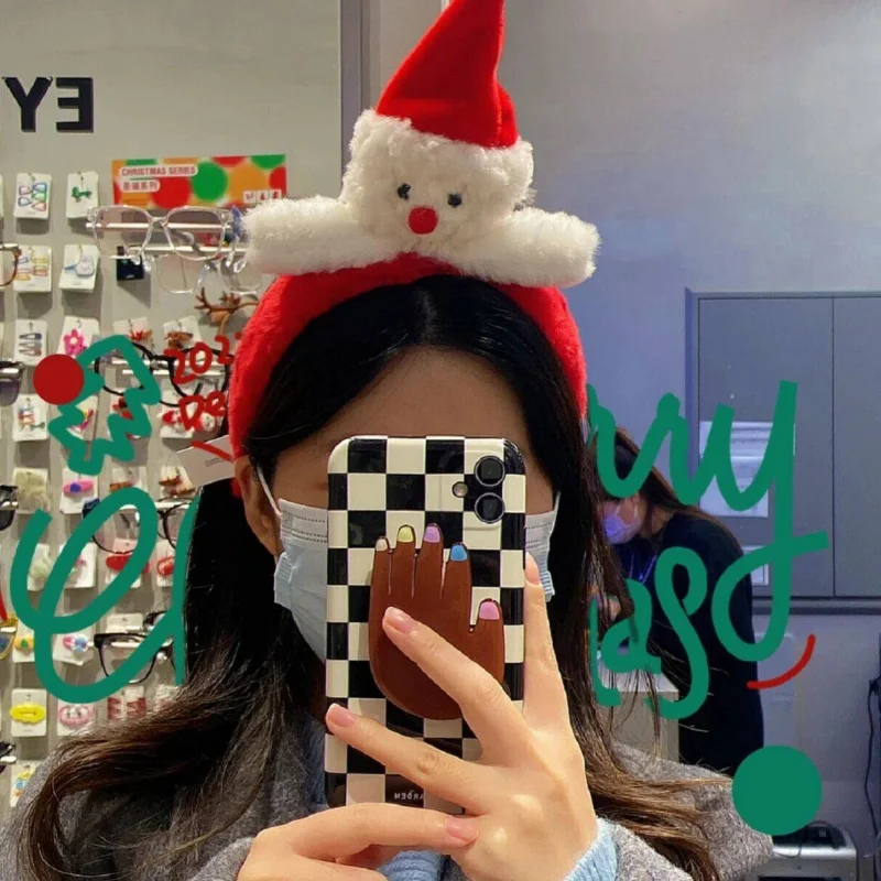 

New 3Dchristmas Hat Hair Clip Sweet And Versatile Bangs Clip Duckbill Clip Hair Clip Christmas Hair Decoration Accessory ToyGift