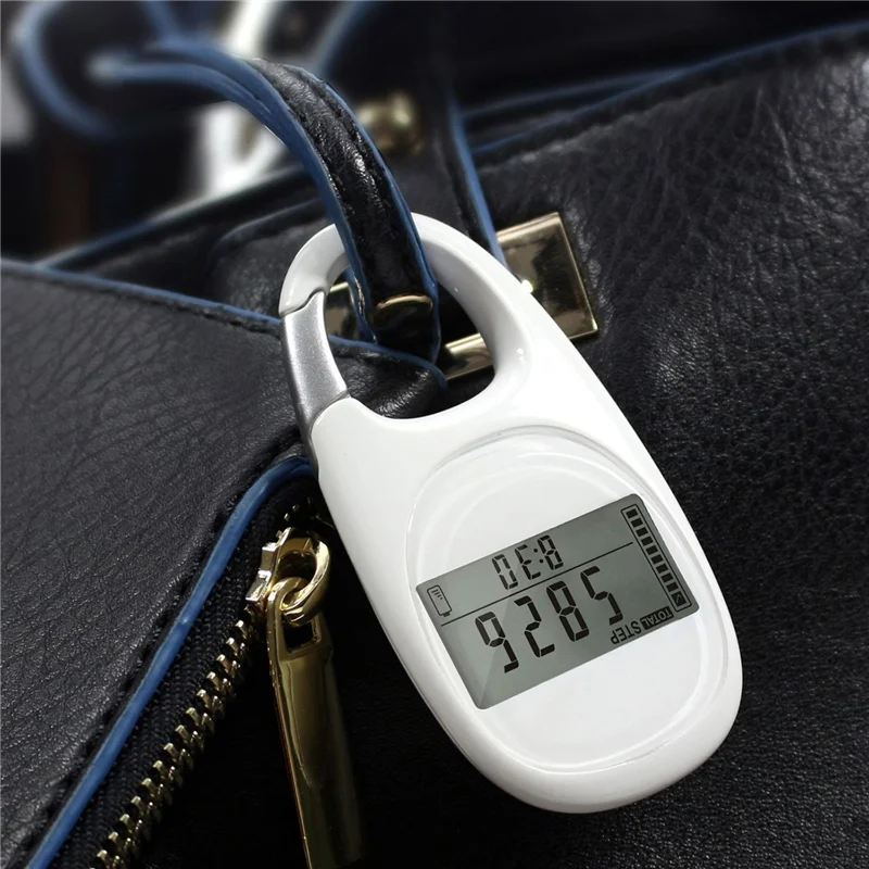 3D Induction Pedometer Step Counting Accurate Pedometer Portable Mini Fitness Walking Steps Counting