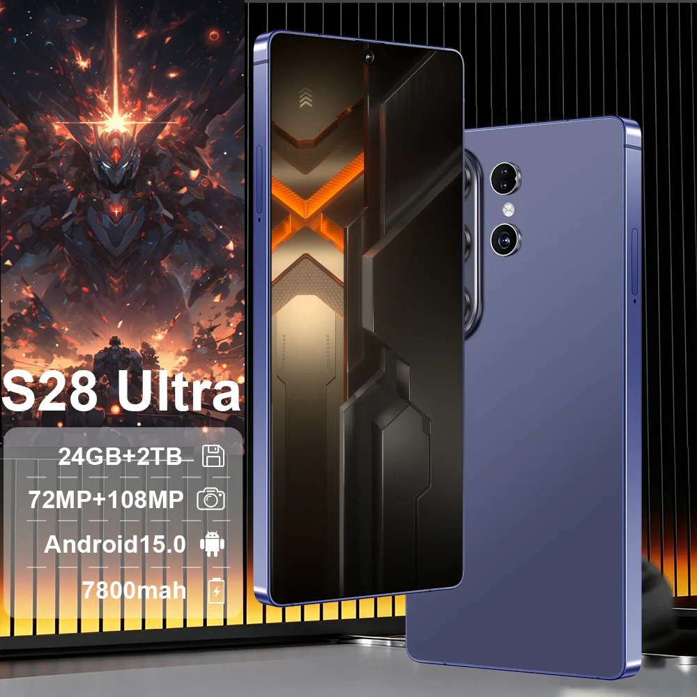 2026 New High Quality S28 Ultra Original Intelligent Global Version Dual Card Dual Standby System 8000mAh Battery