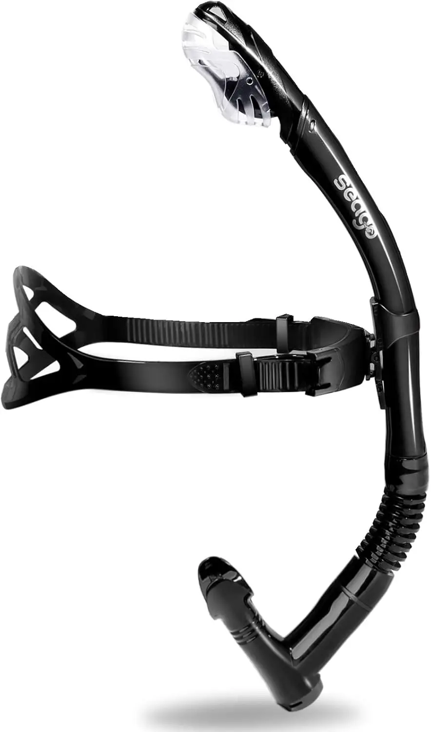 

Swim Snorkel for Lap Swimming, Dry Top Front Mount Training Gear with Comfy Head Pad