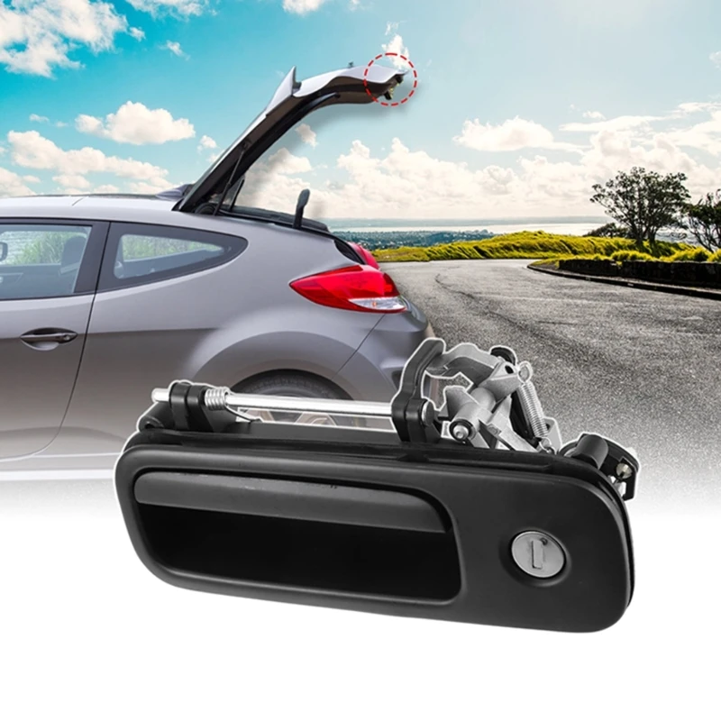 For Golf 4 1J6827565B Car Outside Tailgate Handle Trunk Handle with Lock 2 Keys