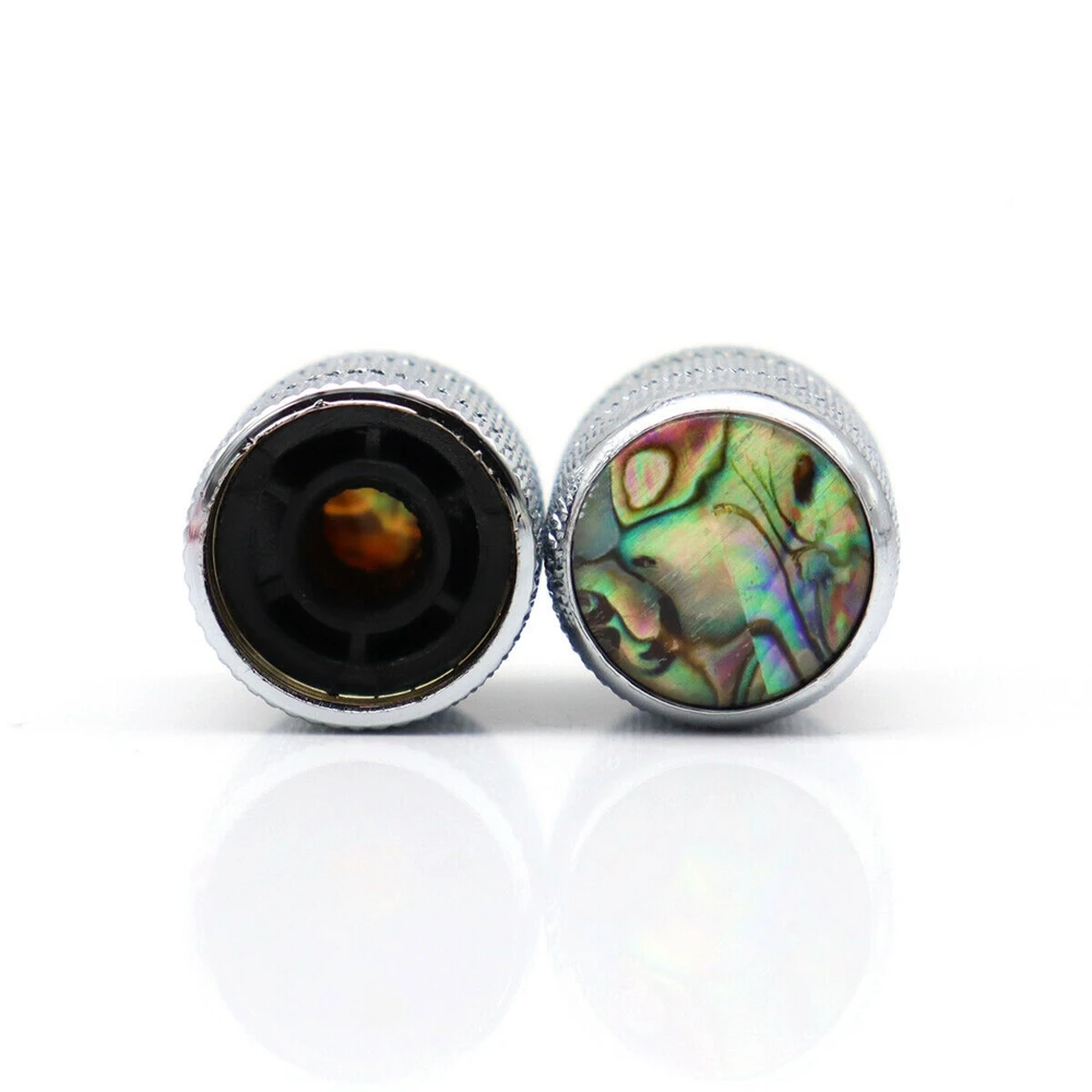 2pcs/4pcs Metal Shell with Inlaid Shell Guitar Dome Knobs or Bass Knob for TL Guitar