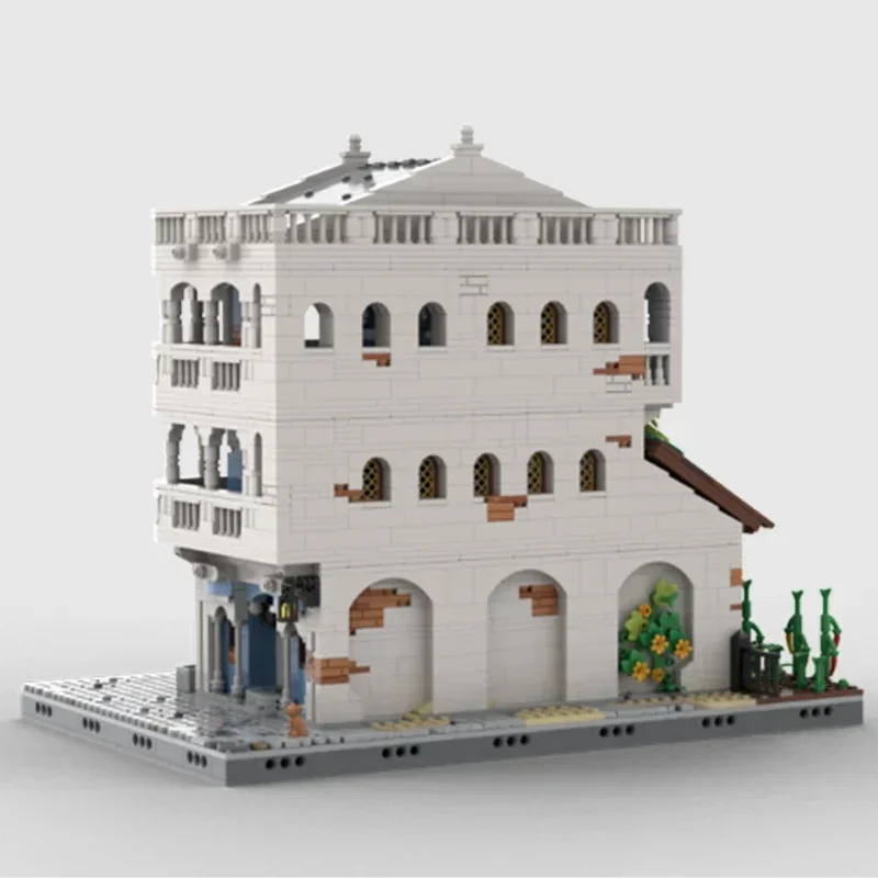 Moc Building Blocks Street View Model Empire Rest House Technical Bricks DIY Assembly Construction Toys For Child Holiday Gifts