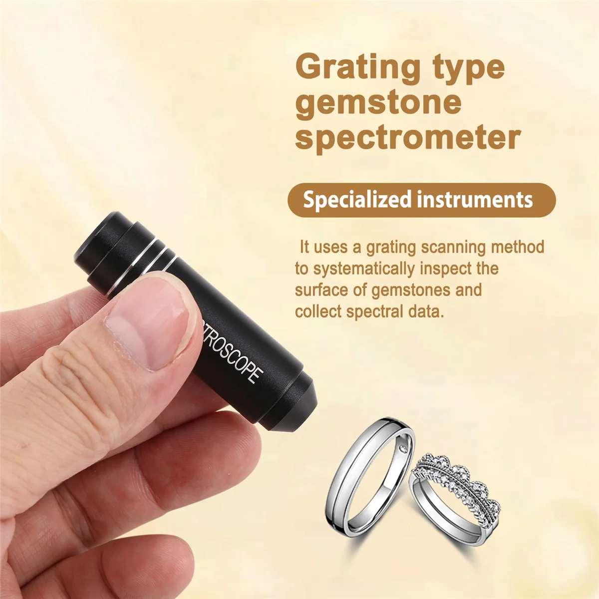 

AA38M Pocket Gemological Spectroscope Diffraction 18mm in Diameter Medium Size Jeweller Gem Stone Tool