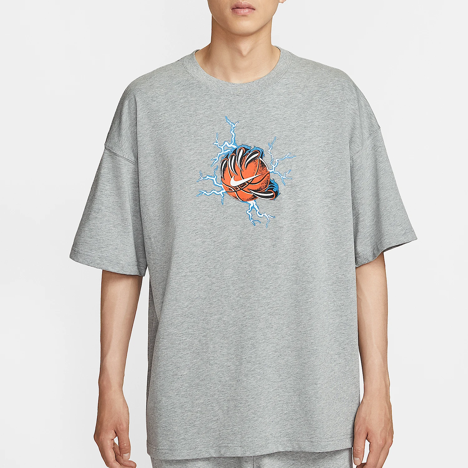 Nike Authentic Summer Style Men's Breathable Super Loose Print Short Sleeve IH9269-063
