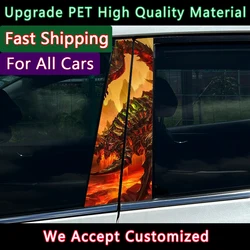 Creative Scorpion Funny Stickers Car Stickers B-pillar Sunscreen DIY Auto Center Column Cover Scratches Decoration Accessories