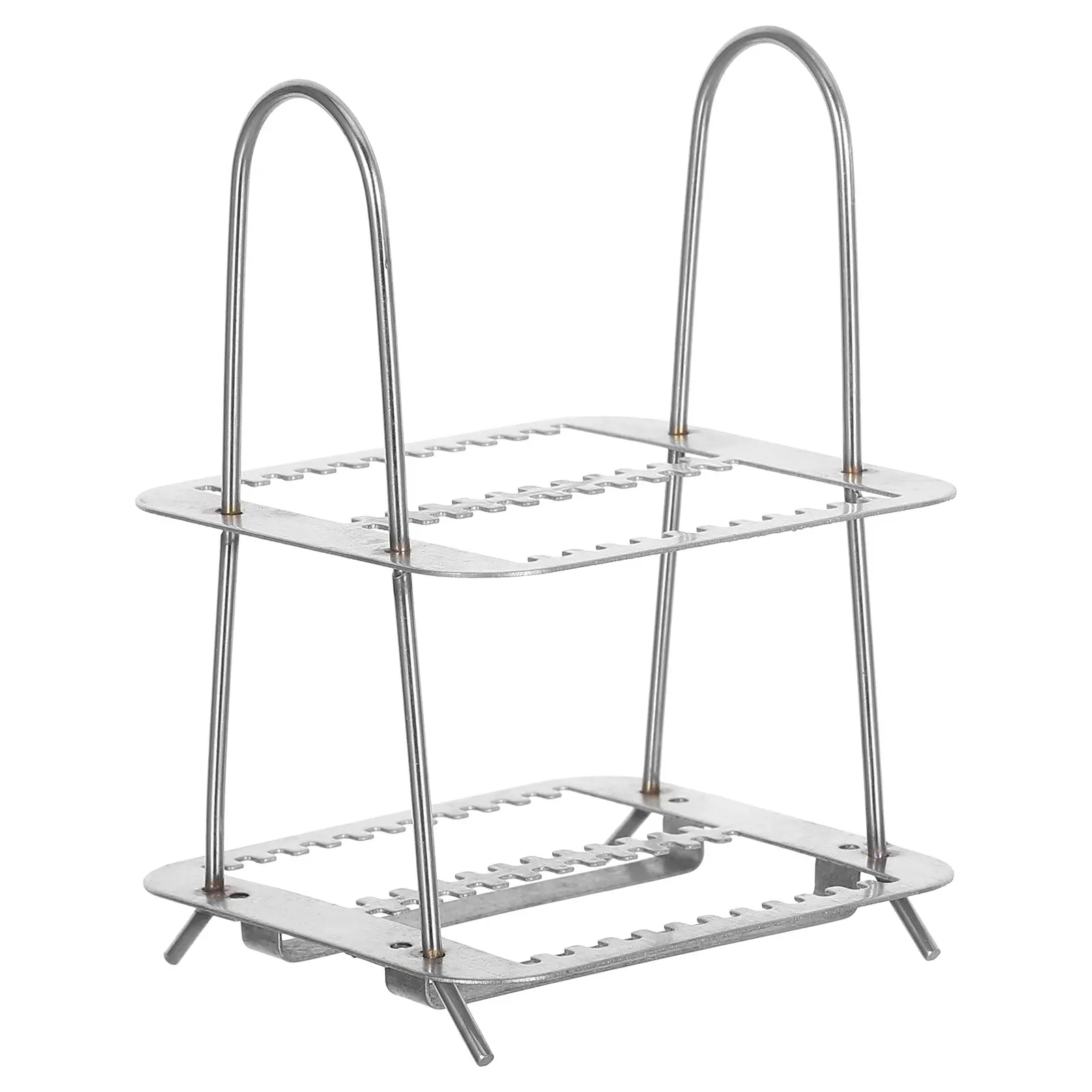 

24 Slots Microscope Slide Holder Vertical Stainless Steel Rack Staining Stand Lab Slides Storage Organizer for Laboratory