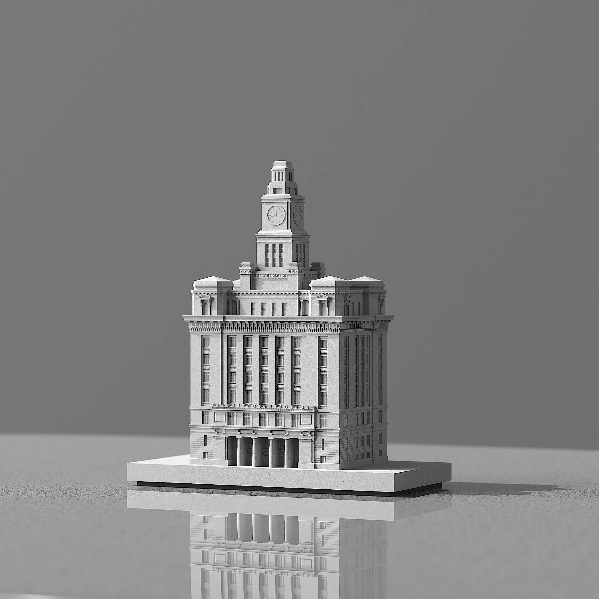 Shanghai Customs Building Cement Classic Architectural Model Home Decoration Office Desktop Concrete Ornaments