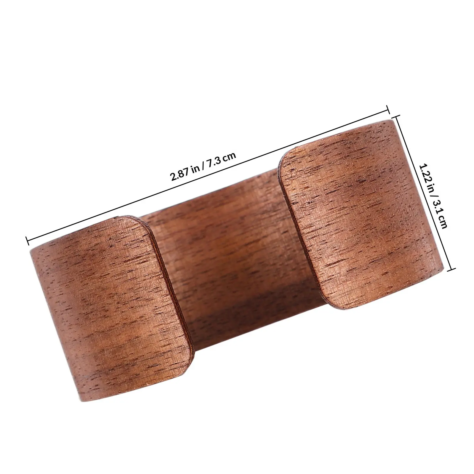 Wooden Heat Insulated Cup Sleeve Sturdy Protective Wood Sleeve Natural Grain Elegant Heat Protection for Coffee Tea Cups