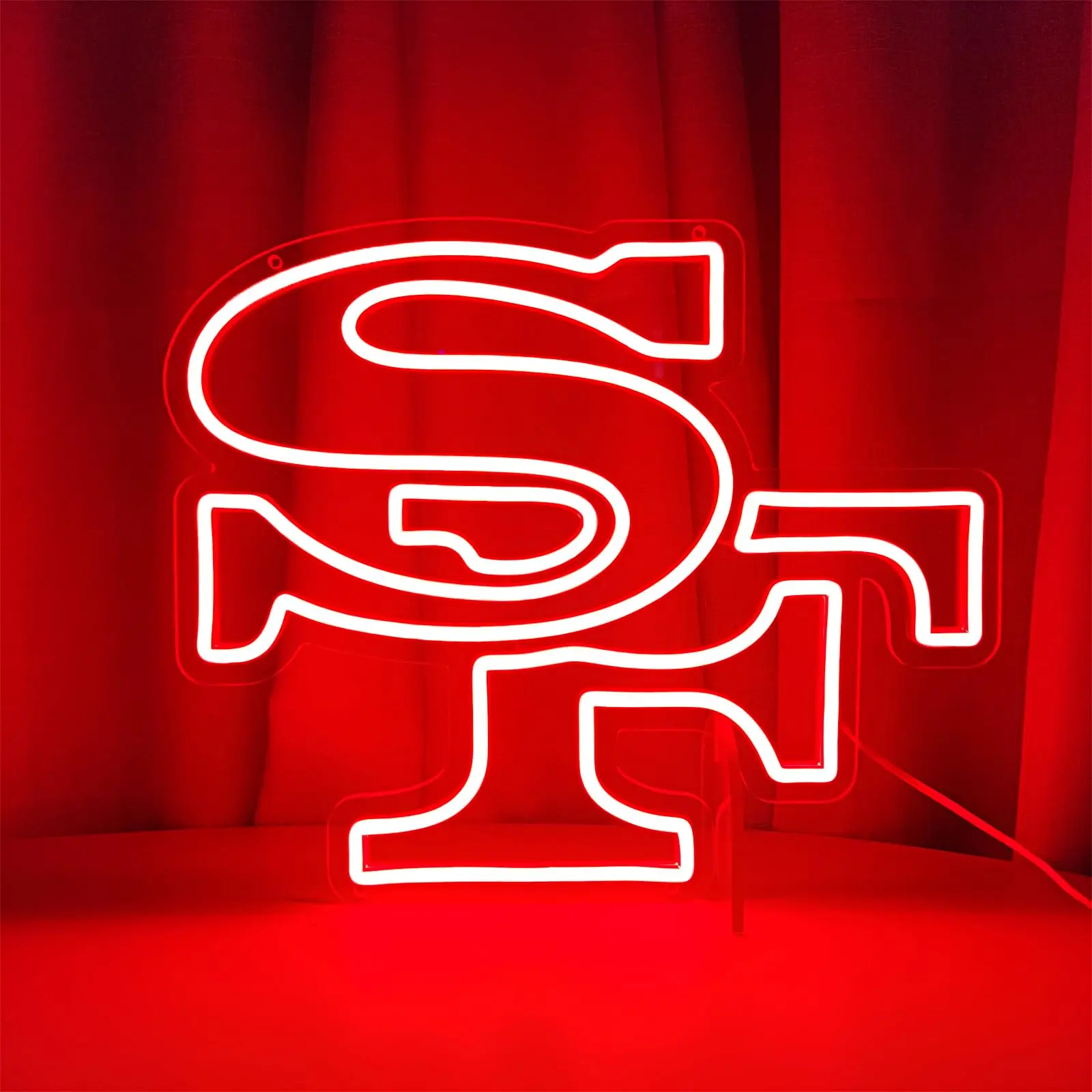 futebol neon sign lights para o quarto perfeito wall decor adequado para fas usb power art gift 5v 1574x1295 in 49er 01