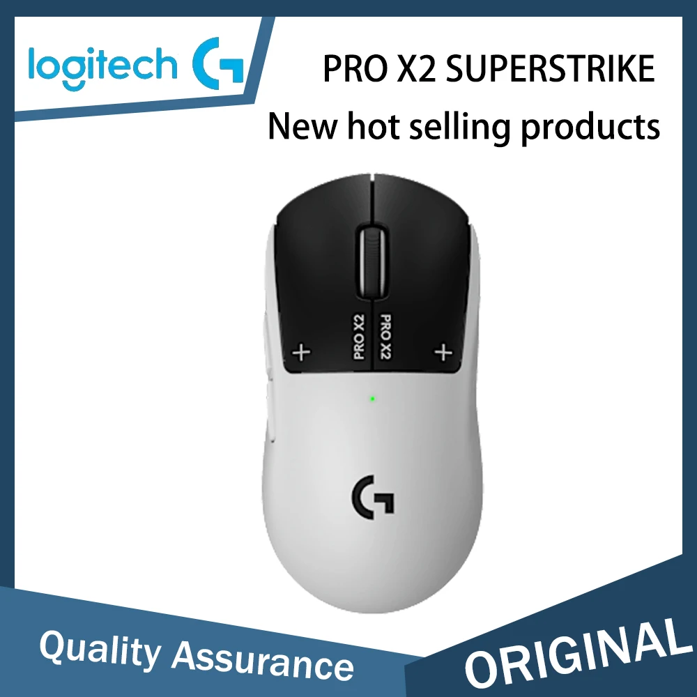 

Logitech PRO X2 SUPERSTRIKE Wireless Gaming Mouse Professional Gaming Mouse 44000DPI HITS Sensing For PC Gamer Accessoires Gift
