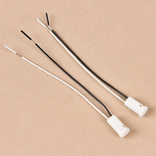 〔YY32〕10 Pcs/lot G4 Base G4 Socket Plug Ceramic G4 Holder Head Wire Connector 10cm