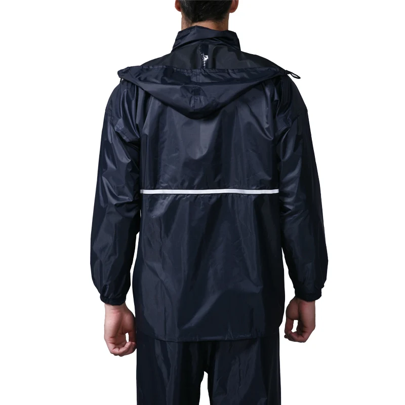 Waterproof Reflective Rain Jacket Hooded Raincoat Lightweight Breathable Packable Cycling Outdoor Windbreaker for Men Women