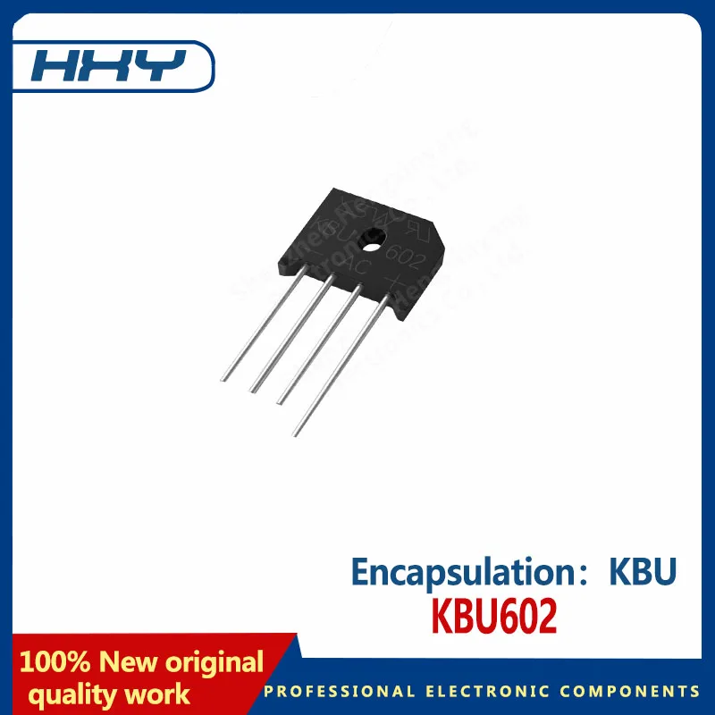 10pcs   KBU602 KBU package 6A200V rectifier bridge stack diode