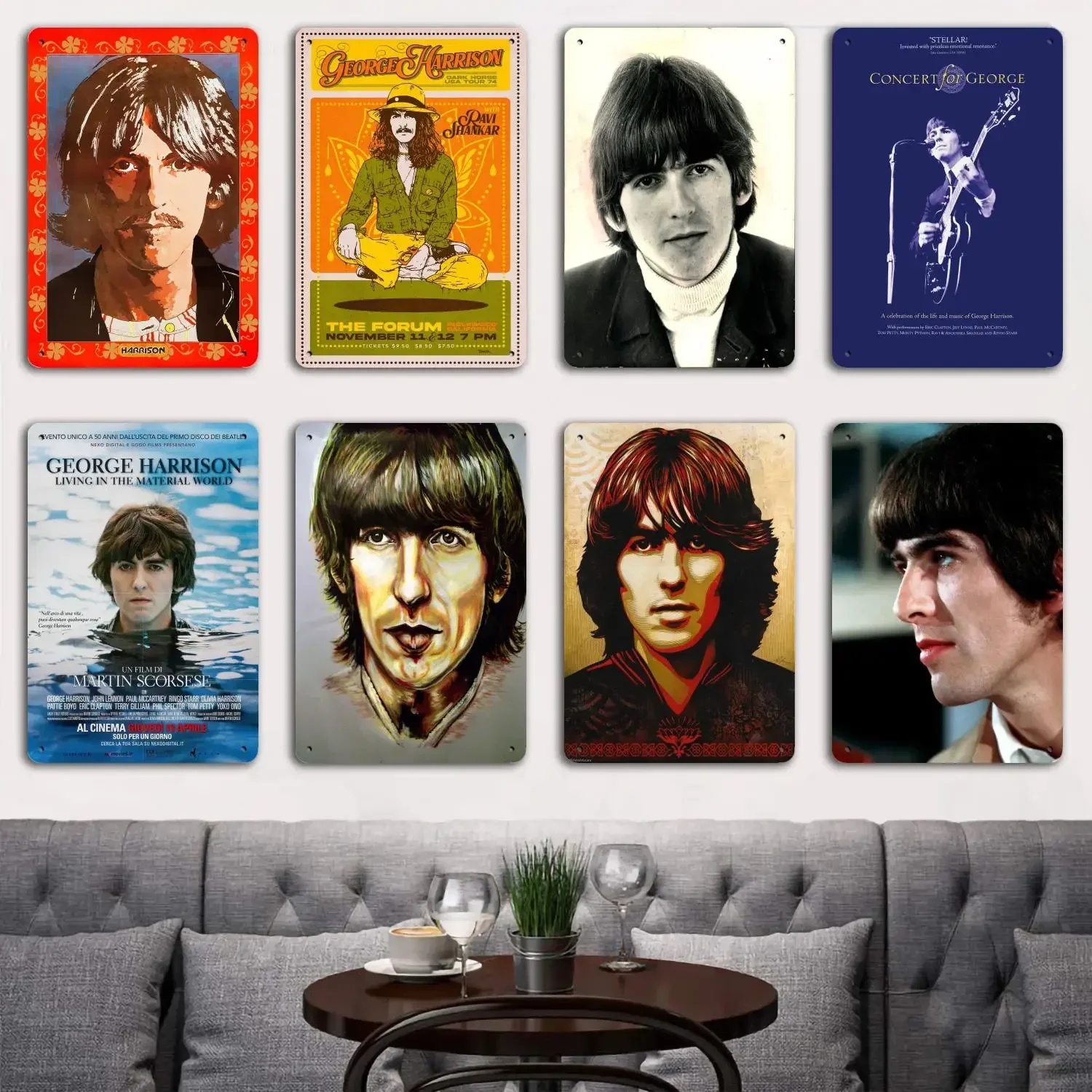 george harrison Tin Metal Plaques and Signs Wall Decor, Captain Poster, Vintage Decor, Bar, Pub, Club, Wall Decoration