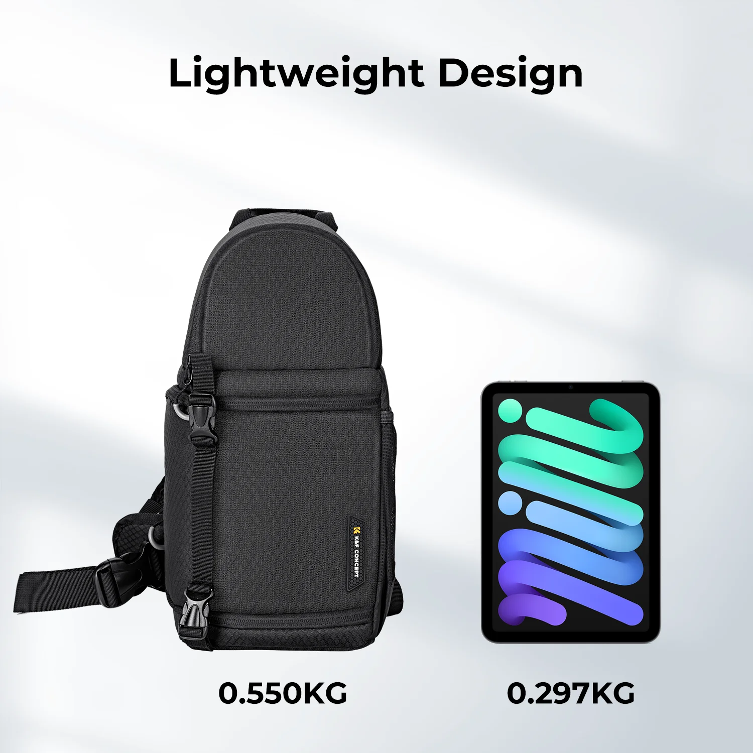 K & F Concept-Bolso de cámara portátil de un solo hombro, mochila de capacidad multifuncional, impermeable, para fotografía, DSLR