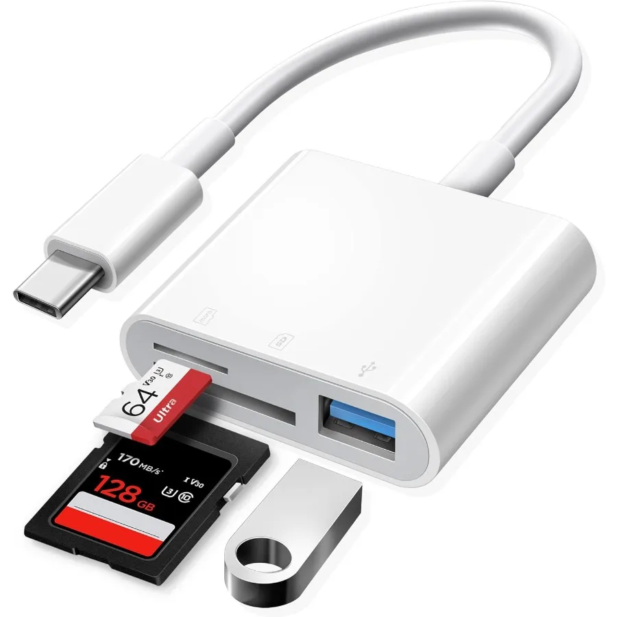 【セール中】USB C SDカードリーダー USB C to SDカード iPhone 15 16 iPad Mac ノートパソコン用 USBC Type C メモリカードアダプター iMac iPad Pro Air Mi対応