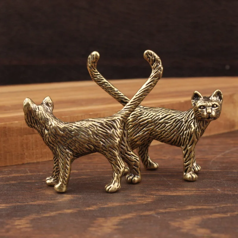 1/2 pieces of fun and creative cross-border creative ornaments long tail cat home decoration desktop