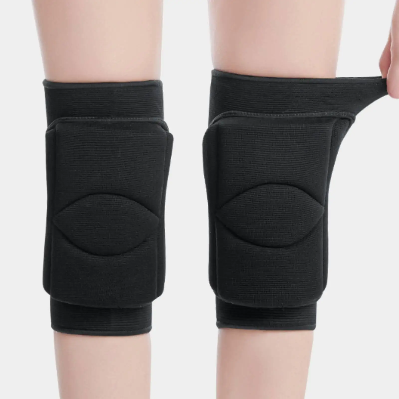 Durable Knit Knee Protector with Impact Cushion for Running Training Biking Hiking Badminton Gym