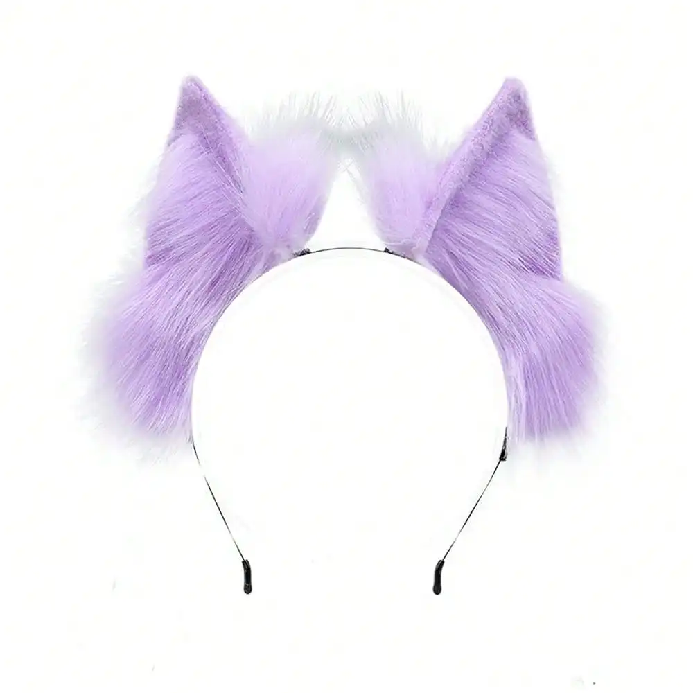 

Faylay Wolf/Fox/Cat Ear Cosplay Headwear Women Accessories Handmade Hairband Furry Ear Faux Fur Headband