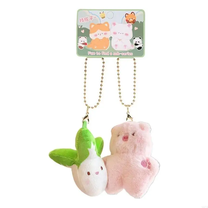 Puppy Bear Schoolbag Pendant Keychain Toy Bear Funny Sweet Bear Cartoon Charm for Boys Girls Vending Machine