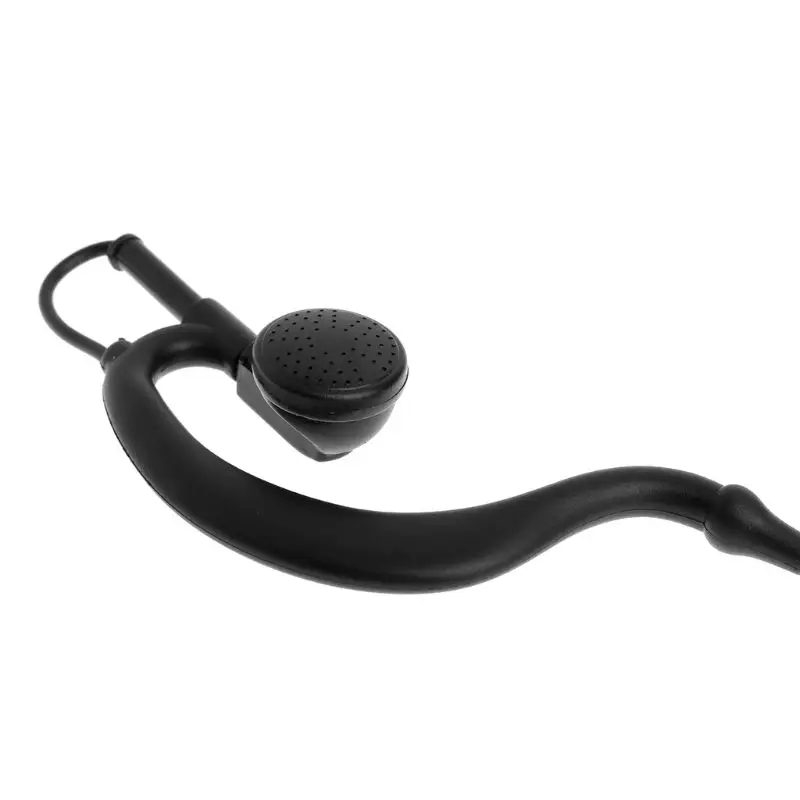 CPDD Clip-Ear Headset 1 Pin 2.5mm Magnetic G Shape Earpiece Mic Two Way Radio Walkie