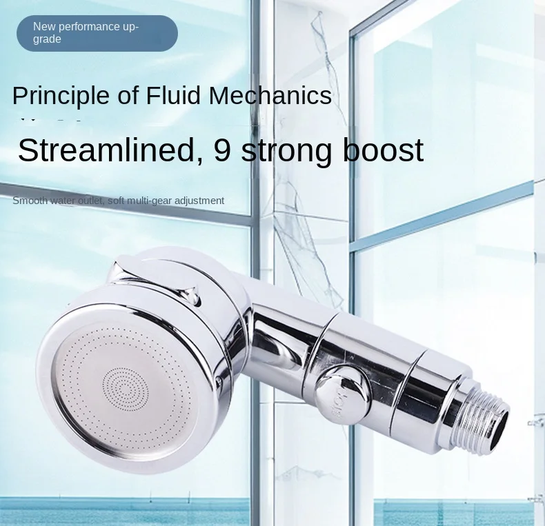 ABS Plastic Portable Three-Function Hair Salon Shower Head with On/Off Button for Shampoo Chairs