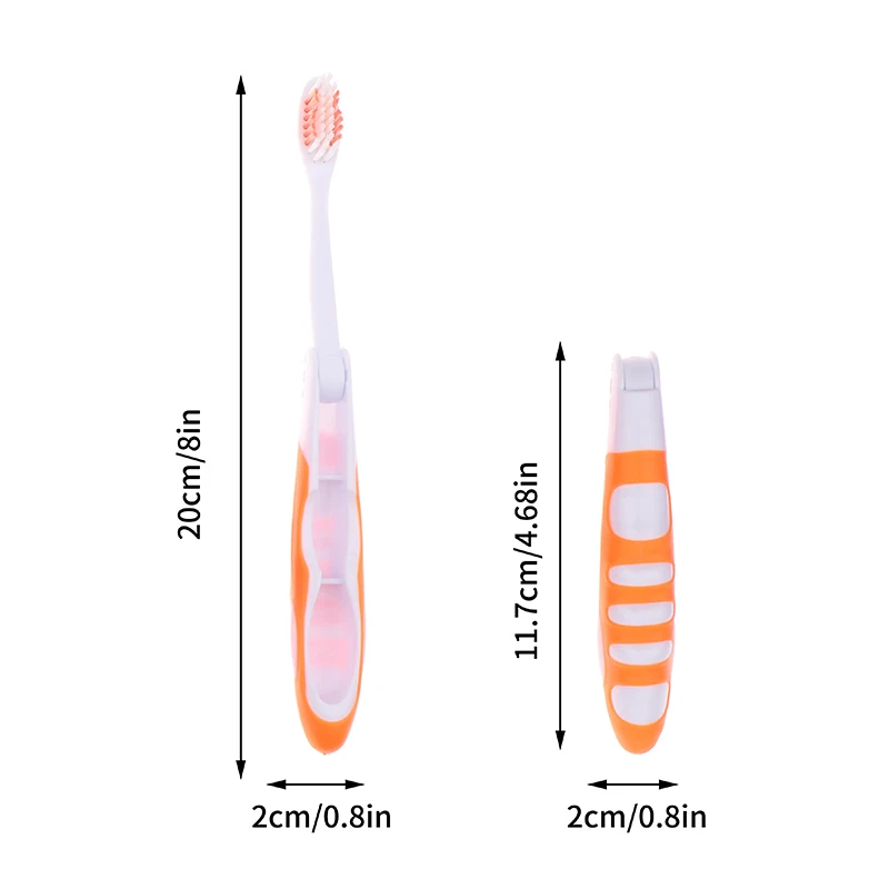 Higiena jamy ustnej przenośne jednorazowe składane podróże Camping szczoteczka do zębów piesze wycieczki szczoteczka do zębów narzędzia do czyszczenia zębów składana szczoteczka do zębów